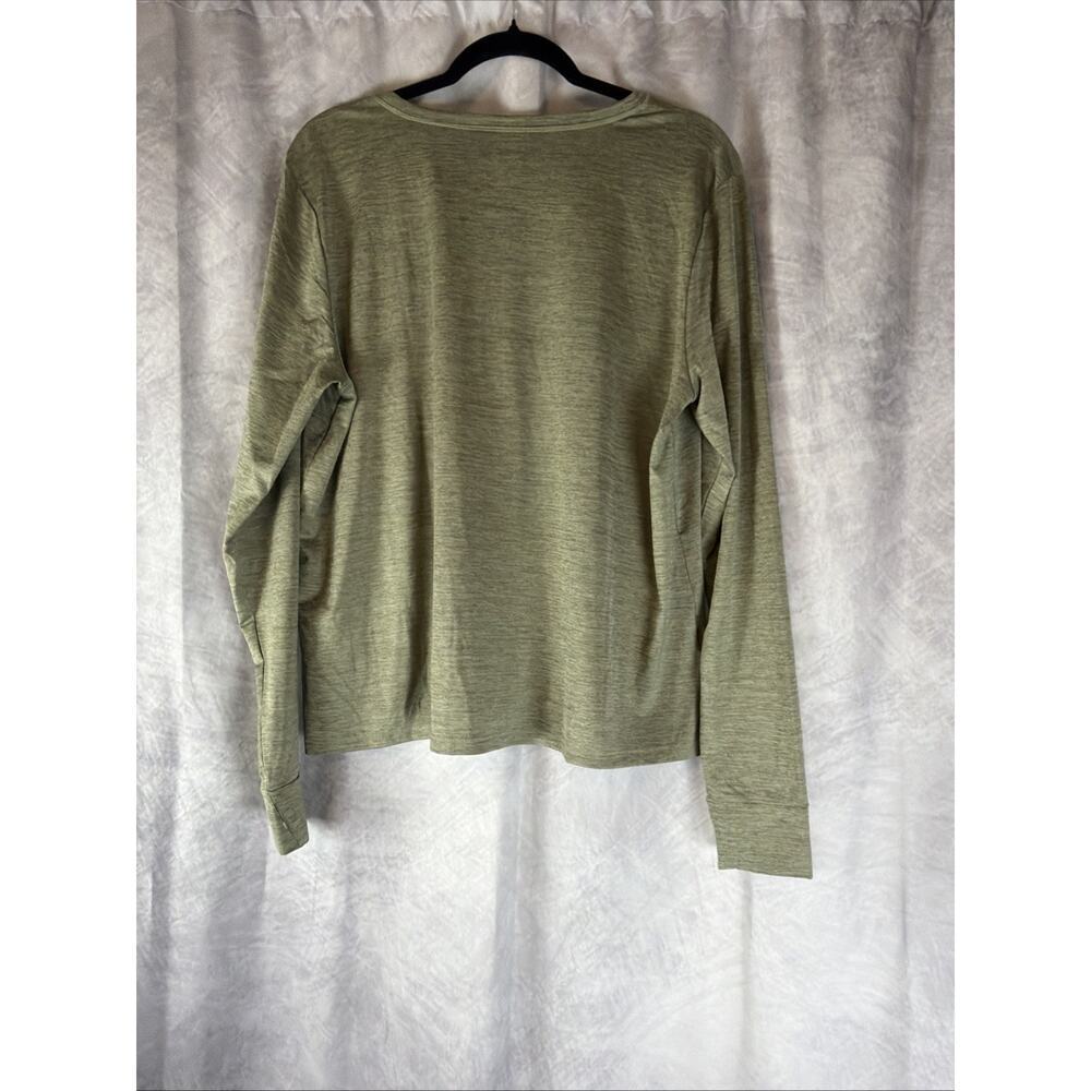 Eddie Bauer Women's Resolution Stretch Long-Sleeve T-Shirt Green XL Thumb Hole - Picture 7 of 8